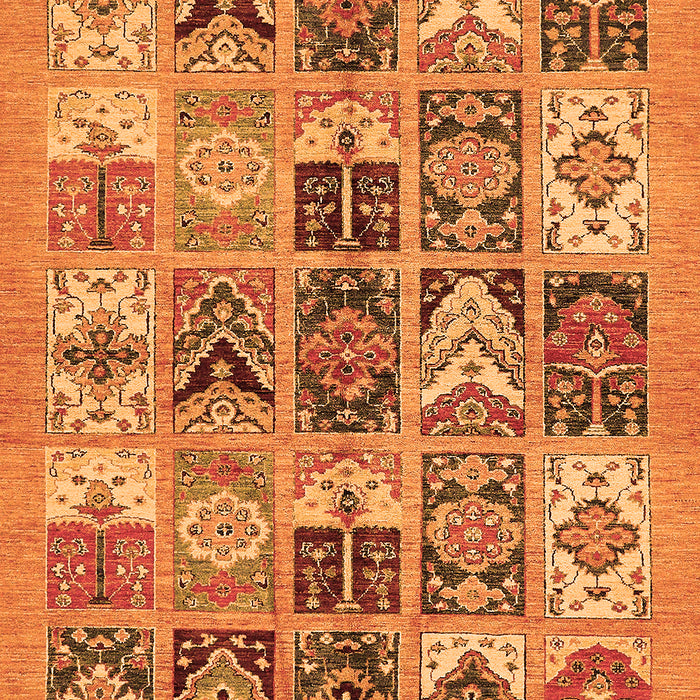 Abstract Orange Modern Rug, abs628org
