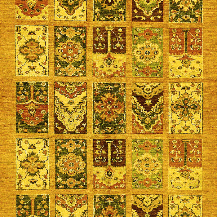 Machine Washable Abstract Yellow Modern Rug, wshabs628yw