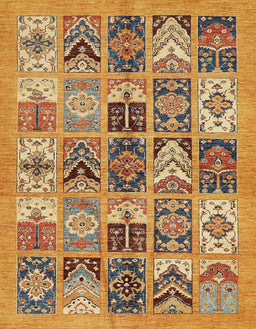 Abstract Red Modern Rug, abs628