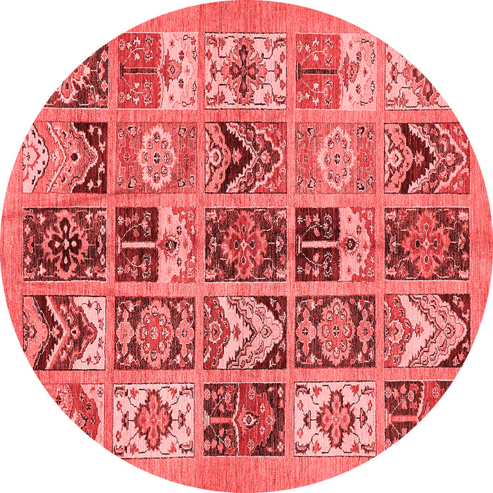 Machine Washable Abstract Red Modern Rug, wshabs628red