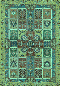 Abstract Turquoise Modern Rug, abs629turq