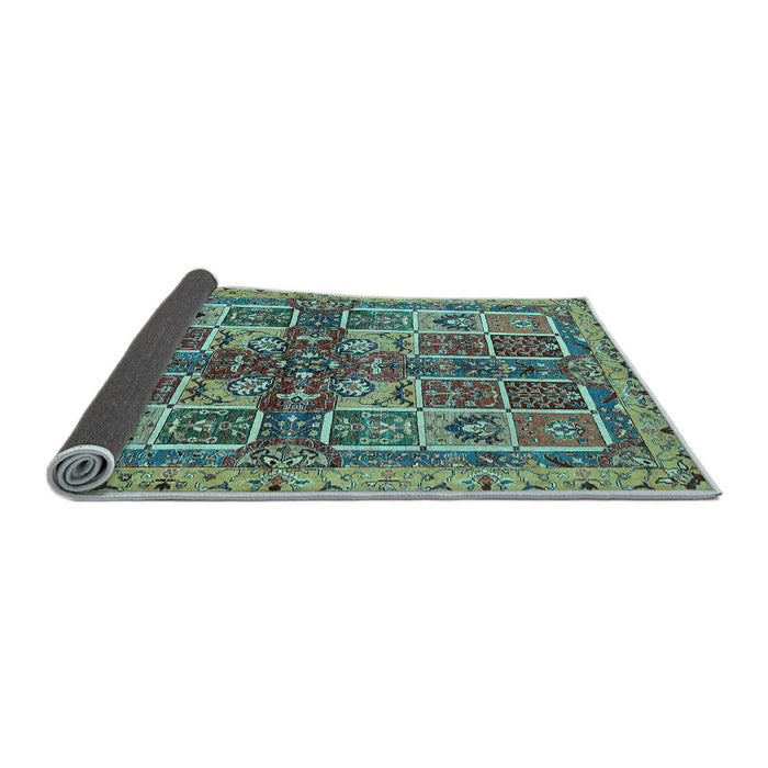 Sideview of Abstract Light Blue Modern Rug, abs629lblu