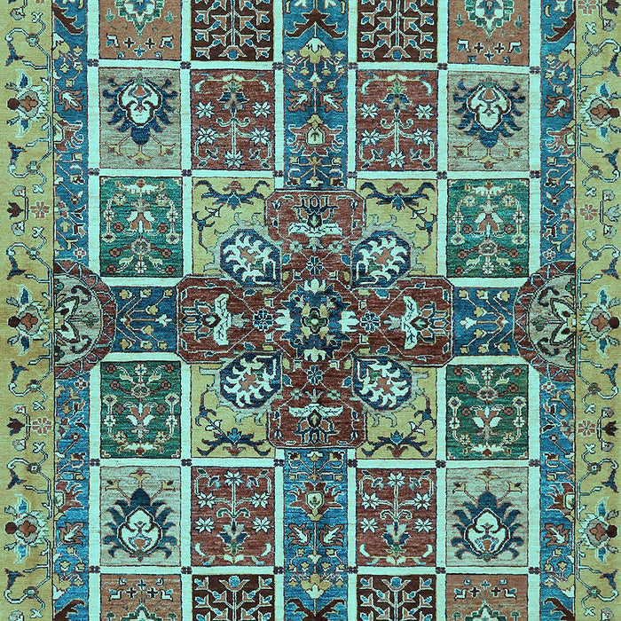 Machine Washable Abstract Light Blue Modern Rug, wshabs629lblu