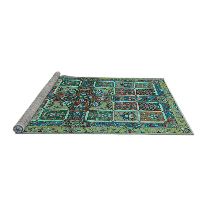 Sideview of Machine Washable Abstract Light Blue Modern Rug, wshabs629lblu