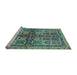 Sideview of Machine Washable Abstract Light Blue Modern Rug, wshabs629lblu