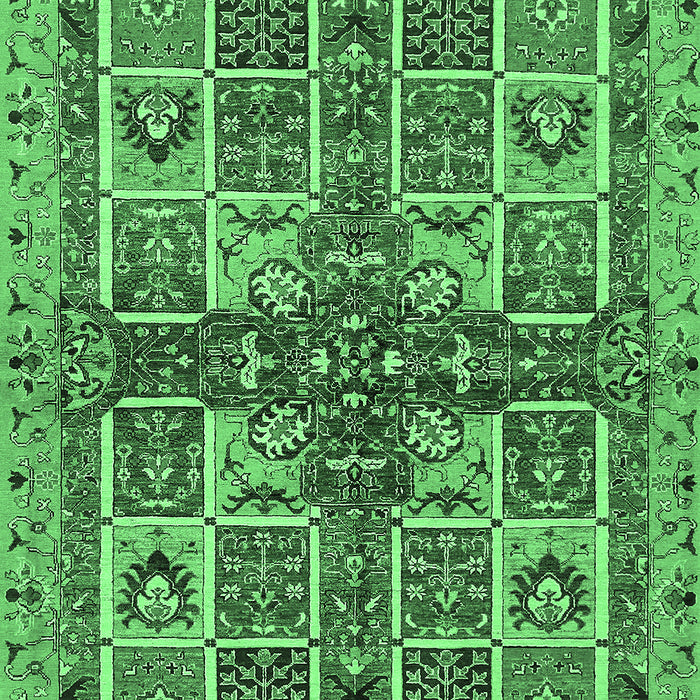Abstract Emerald Green Modern Rug, abs629emgrn