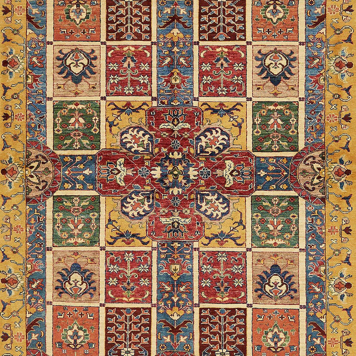 Abstract Metallic Gold Modern Rug, abs629