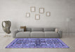 Machine Washable Abstract Blue Modern Rug in a Living Room, wshabs629blu