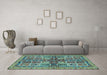 Machine Washable Abstract Light Blue Modern Rug in a Living Room, wshabs629lblu