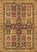 Machine Washable Abstract Brown Modern Rug, wshabs629brn