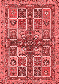 Abstract Red Modern Rug, abs629red