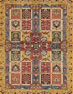 Machine Washable Abstract Metallic Gold Rug, wshabs629