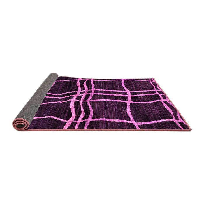 Sideview of Abstract Purple Modern Rug, abs62pur