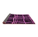 Sideview of Abstract Purple Modern Rug, abs62pur