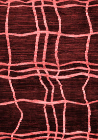 Abstract Red Modern Rug, abs62red