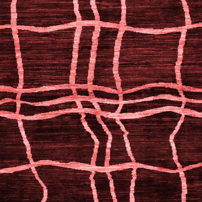 Abstract Red Modern Area Rugs