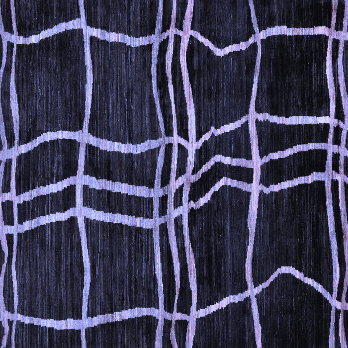 Square Machine Washable Abstract Blue Modern Rug, wshabs62blu