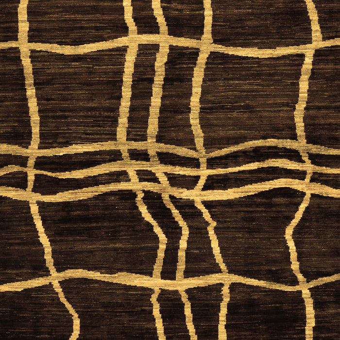 Abstract Brown Modern Rug, abs62brn
