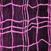 Square Machine Washable Abstract Purple Modern Area Rugs, wshabs62pur