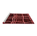 Modern Red Washable Rugs