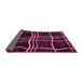 Sideview of Abstract Pink Modern Rug, abs62pnk