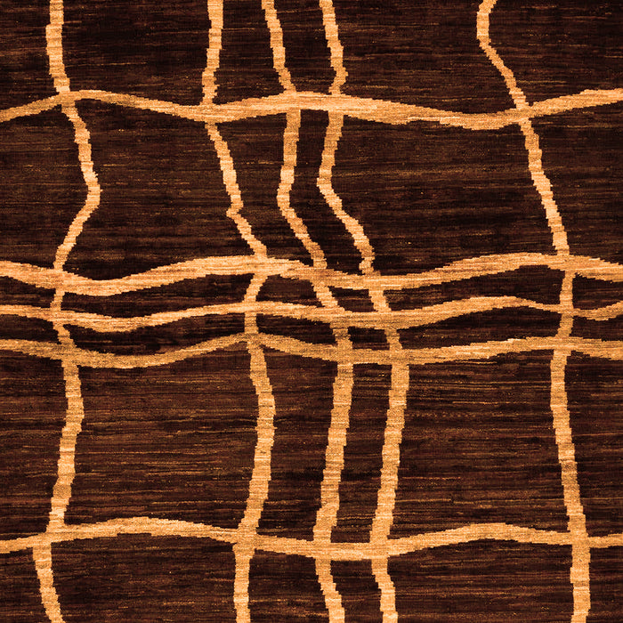 Machine Washable Abstract Orange Modern Area Rugs, wshabs62org