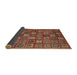 Sideview of Abstract Red Southwestern Rug, abs630