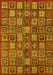 Machine Washable Southwestern Yellow Country Rug, wshabs630yw