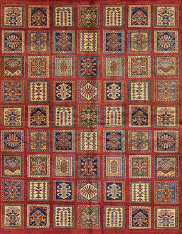 Abstract Red Southwestern Rug, abs630