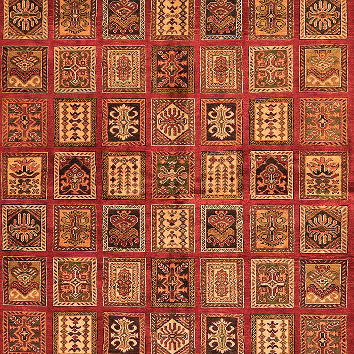 Machine Washable Southwestern Orange Country Area Rugs, wshabs630org