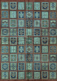 Southwestern Light Blue Country Rug, abs630lblu