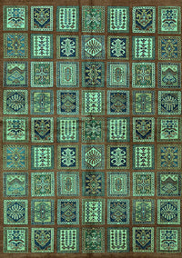 Southwestern Turquoise Country Rug, abs630turq