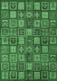 Southwestern Emerald Green Country Rug, abs630emgrn