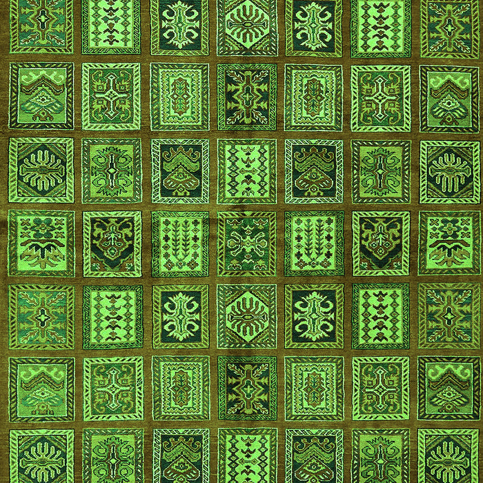 Southwestern Green Country Rug, abs630grn