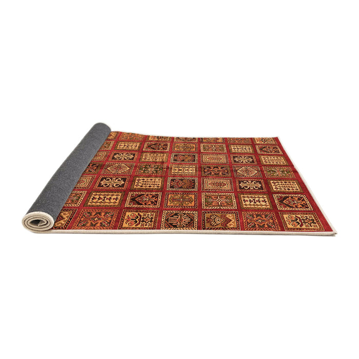 Sideview of Southwestern Orange Country Rug, abs630org