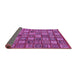 Sideview of Southwestern Purple Country Rug, abs630pur