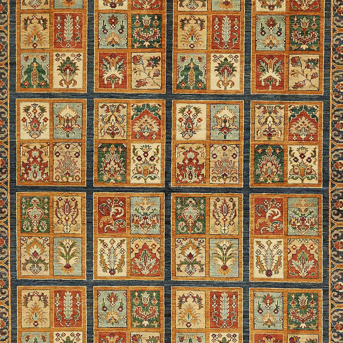 Abstract Metallic Gold Modern Rug, abs631