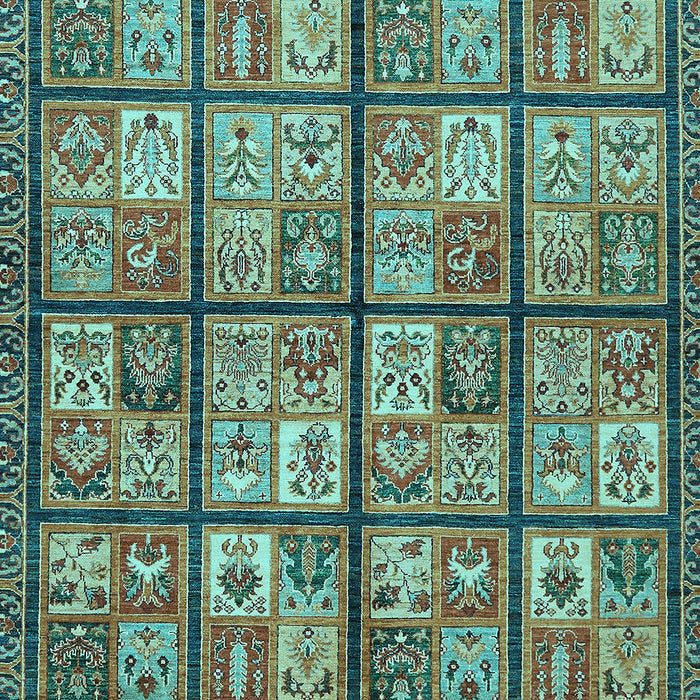 Machine Washable Abstract Light Blue Modern Rug, wshabs631lblu