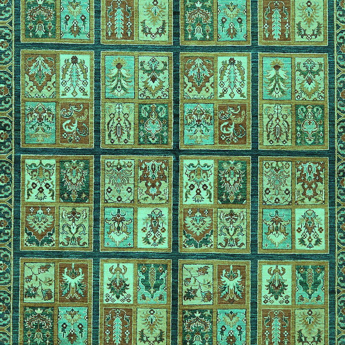 Machine Washable Abstract Turquoise Modern Area Rugs, wshabs631turq