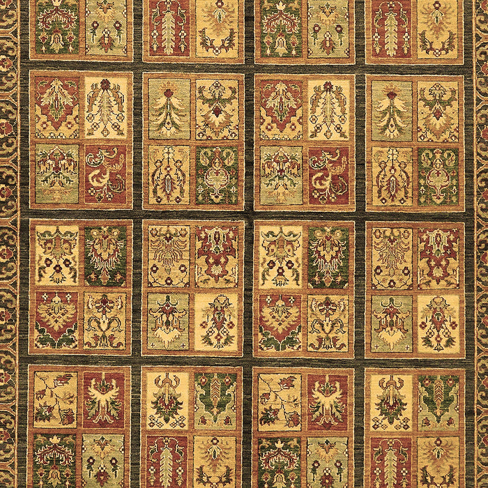 Machine Washable Abstract Brown Modern Rug, wshabs631brn