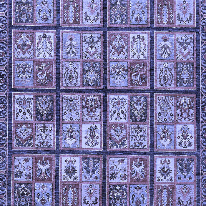 Abstract Blue Modern Rug, abs631blu