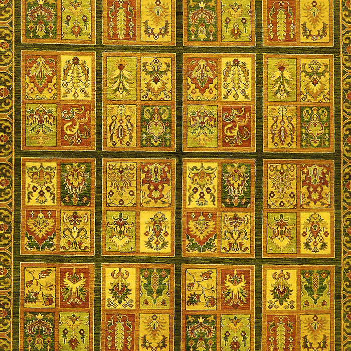 Abstract Yellow Modern Rug, abs631yw