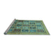 Sideview of Machine Washable Abstract Light Blue Modern Rug, wshabs632lblu