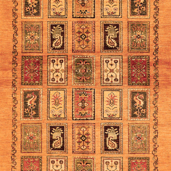 Abstract Orange Modern Rug, abs632org