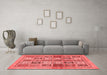 Modern Red Washable Rugs