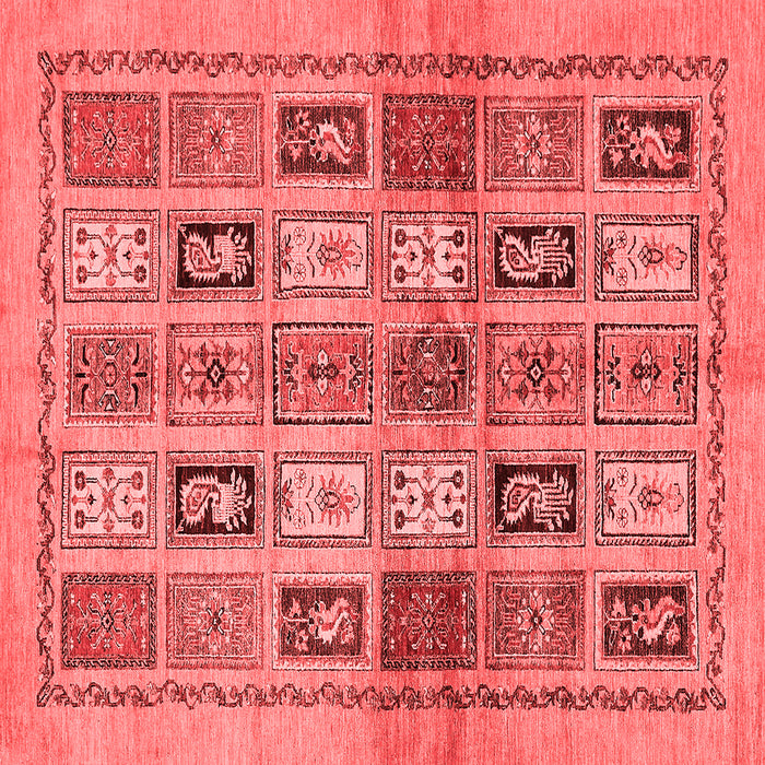 Abstract Red Modern Rug, abs632red