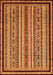 Abstract Orange Modern Rug, abs633org