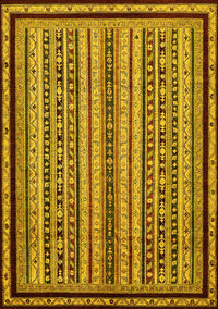 Abstract Yellow Modern Rug, abs633yw