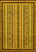 Abstract Yellow Modern Rug, abs633yw