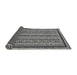 Sideview of Abstract Gray Modern Rug, abs633gry